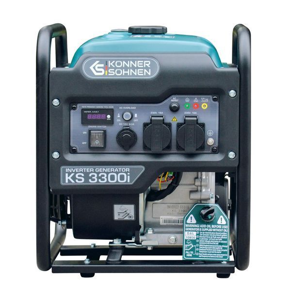 K&ouml;nner & S&ouml;hnen Генератор инверторный бензиновый KS 3300i, 230В, 3.3кВт, ручной запуск, 25.5кг