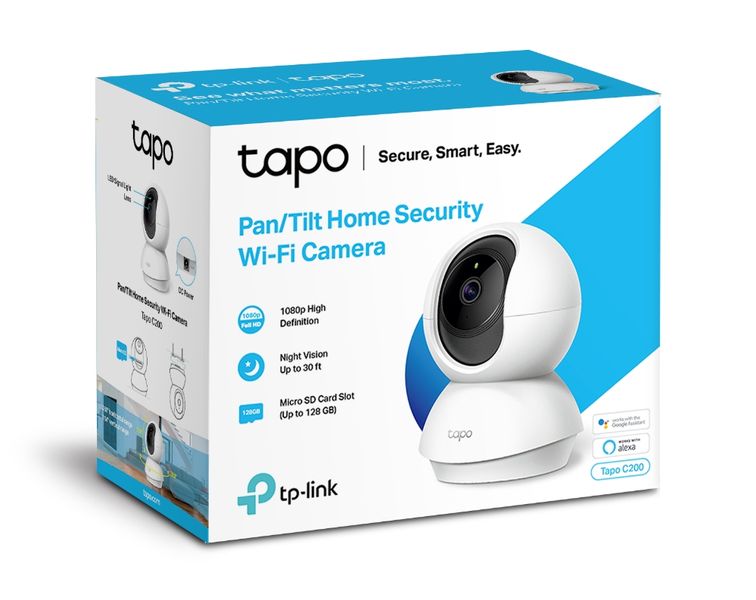 TP-Link IP-Камера Tapo C200 FHD N300 microSD motion detection