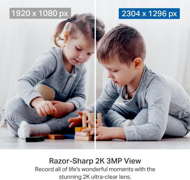 TP-Link IP-Камера Tapo C211 3MP N300 microSD motion detection чорна