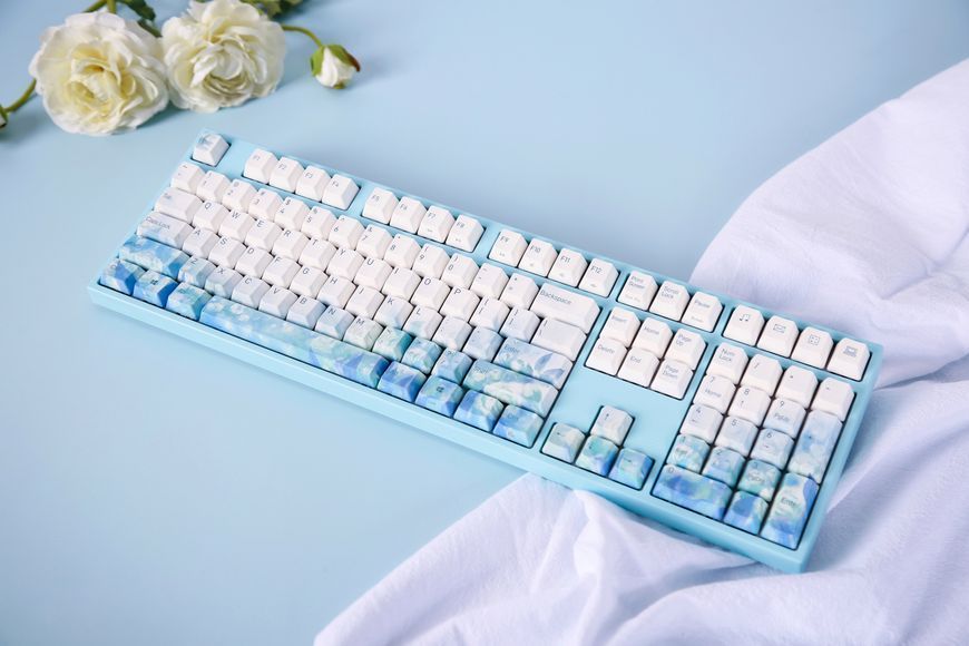 Varmilo Клавіатура механічна MA108 Jasmine 108Key, EC V2 Ivy, USB-A, EN, White Led