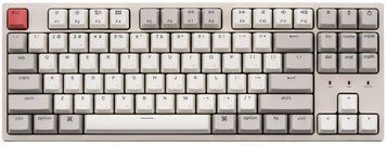 Keychron Клавіатура механічна C1 87Key, Gateron G pro Red, USB-A, EN/UKR, No Led, Сірий