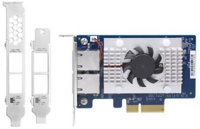 QNAP Адаптер Network Card Dual-port BASET 10GbE PCIe Gen2 x4