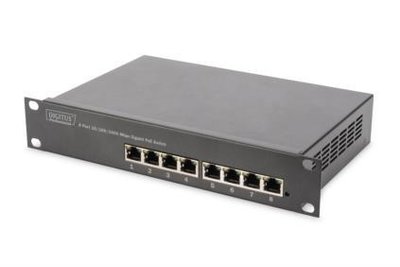 Digitus Gigabit Ethernet 8x10/100/1000Mbps RJ45 POE, 10"