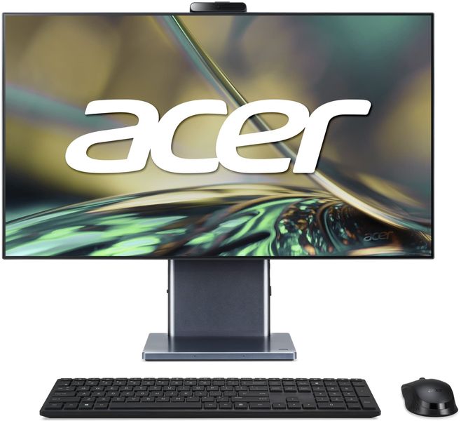 Acer Персональний комп'ютер моноблок Aspire S27-1755 27" QHD, Intel i5-1240P, 16GB, F512GB, UMA, WiFi, кл+м, Lin, чорний