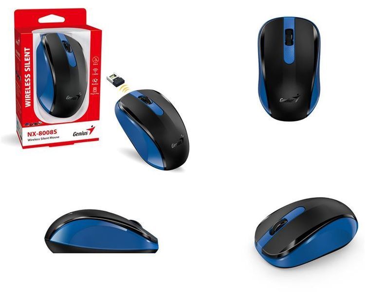Genius Мышь NX-8008S Silent WL Blue