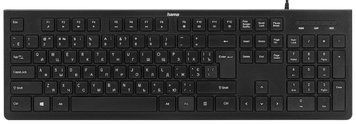 HAMA Клавіатура KC-200 105key, USB-A, EN/UKR, чорний