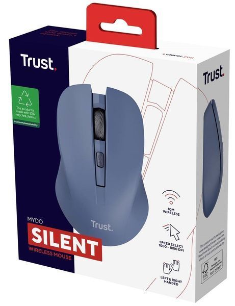 Trust Мышь Trust MYDO SILENT, WL, Синій