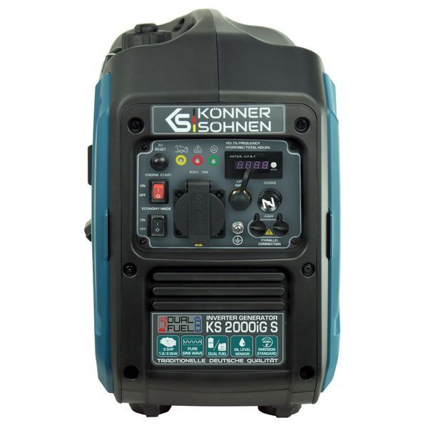 K&ouml;nner & S&ouml;hnen Генератор газово-бензиновый инверторный KS 2000iG S, 230В, 2.0кВт, ручной запуск, 19кг