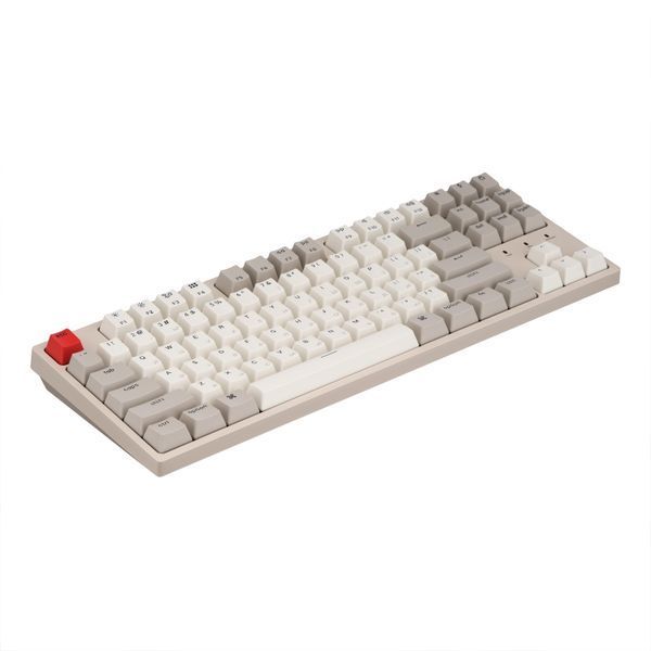 Keychron Клавіатура механічна C1 87Key, Gateron G pro Brown, USB-A, EN/UKR, No Led, Сірий