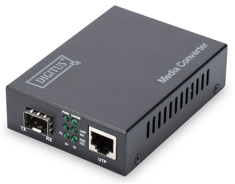 Digitus Медиа конвертор 10 Gigabit Ethernet, SFP supports 1G, 2.5G, 5G and 10G, open slot