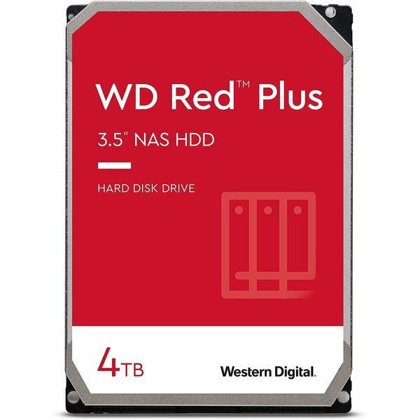 WD Жесткий диск 4TB 3.5" 5400 256MB SATA Red Plus NAS