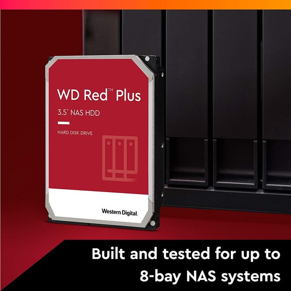 WD Жесткий диск 4TB 3.5" 5400 256MB SATA Red Plus NAS