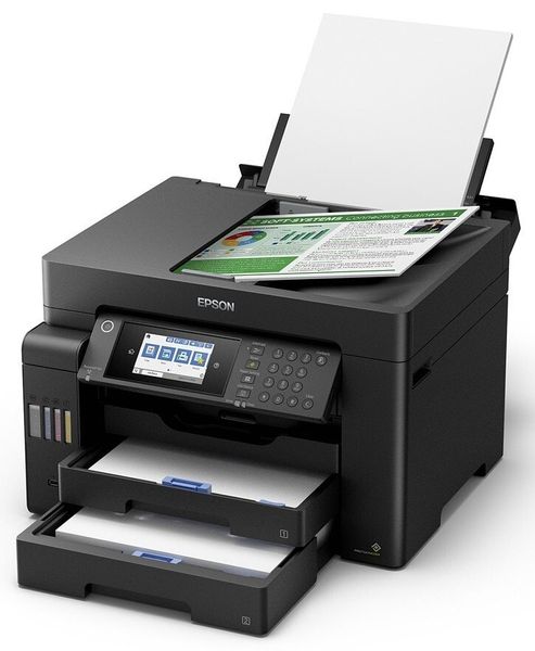 Epson МФУ ink color A3 EcoTank L15150 32_22 ppm Fax DADF Duplex USB Ethernet Wi-Fi 4 inks Pigment