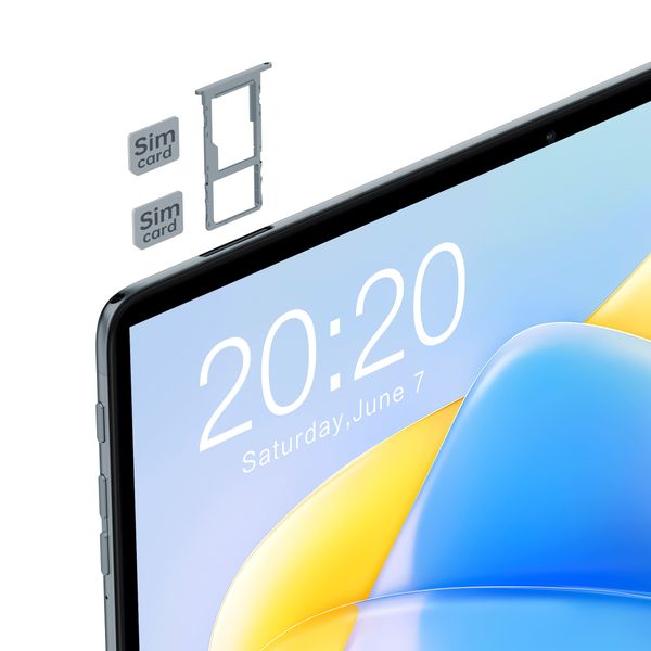 TECLAST Планшет P40HD 10.1" 8GB, 128GB, LTE, 6000mAh, Android, сірий