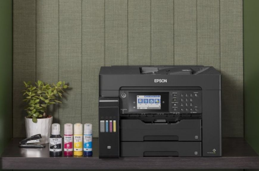 Epson МФУ ink color A3 EcoTank L15150 32_22 ppm Fax DADF Duplex USB Ethernet Wi-Fi 4 inks Pigment