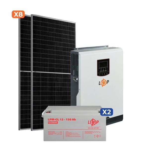 Сонячна електростанція (СЕС) 3.5kW АКБ 3.6kWh (гель) 150 Ah Стандарт