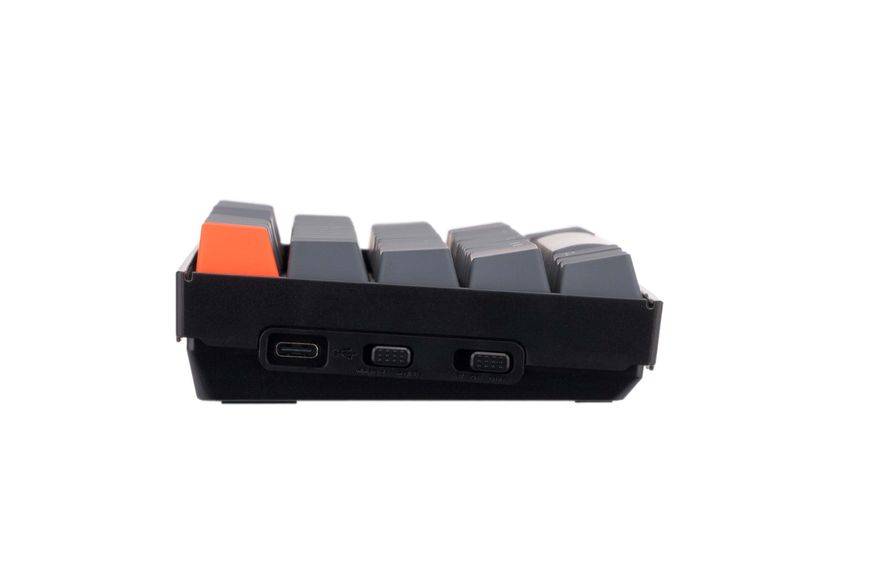 Keychron Клавиатура механическая K6 68Key, Gateron G Pro Blue, BT/USB-A, EN/UKR, White LED, Black