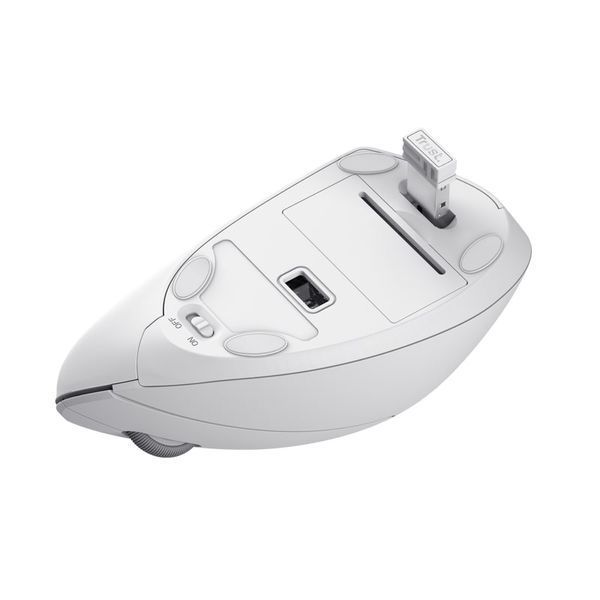 Trust Мышь Verto Ergonomic, WL, Белый