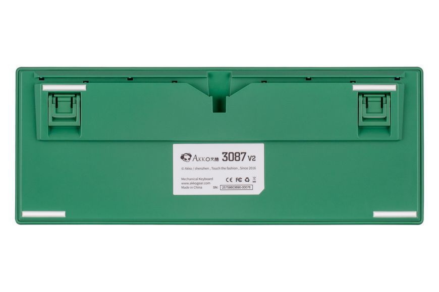 Akko Клавиатура механическая 3087 Matcha Red 87Key, Cherry MX Blue, USB-A, EN/UKR, No LED, Green