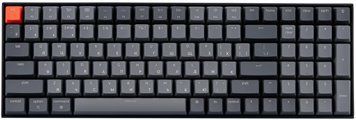 Keychron Клавіатура механічна K4 100Key, Gateron G PRO Red, BT/USB-A, EN/UKR, White Led, Чорний