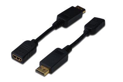 Digitus DisplayPort to HDMI (AM/AF) 0.15m Black