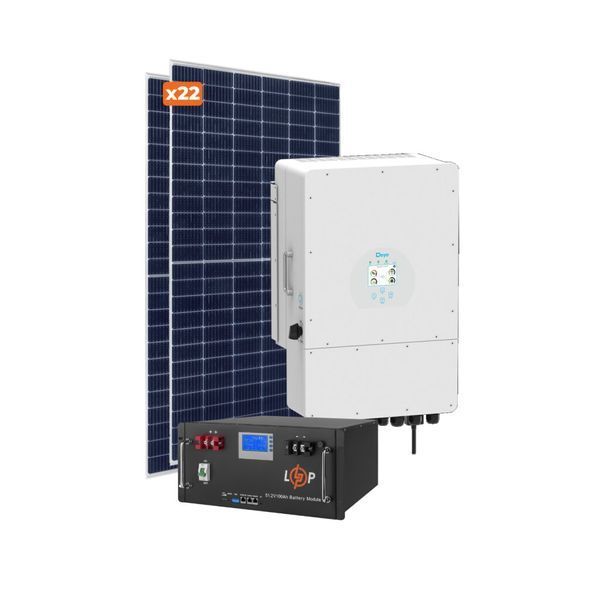 Оборудование для солнечной электростанции (СЭС) Премиум 12 kW АКБ 11,8 kWh LiFePO4 230 Ah