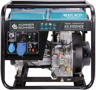 Könner & Söhnen Генератор дизельний KS 6102HDE (EURO II), 230В, 5.5кВт, електростартер, 107кг