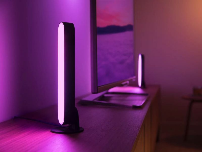 Philips Hue Панель освітлення розумна Play, 2000K-6500K, RGB, ZigBee, димування, базовий комплект, блок живлення, 2шт, чорний