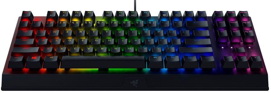Razer Клавиатура механическая BlackWidow V3 TKL 87key, Green Switch, USB-A, EN/RU, RGB, чёрный