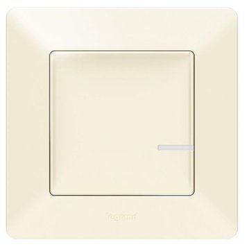 Legrand Умный беспроводной выключатель 1-клавишный (Valena Life with NETATMO)[Слоновая кость]