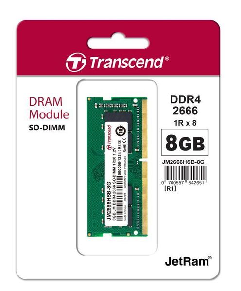 Transcend Пам'ять ноутбука DDR4 8GB 2666