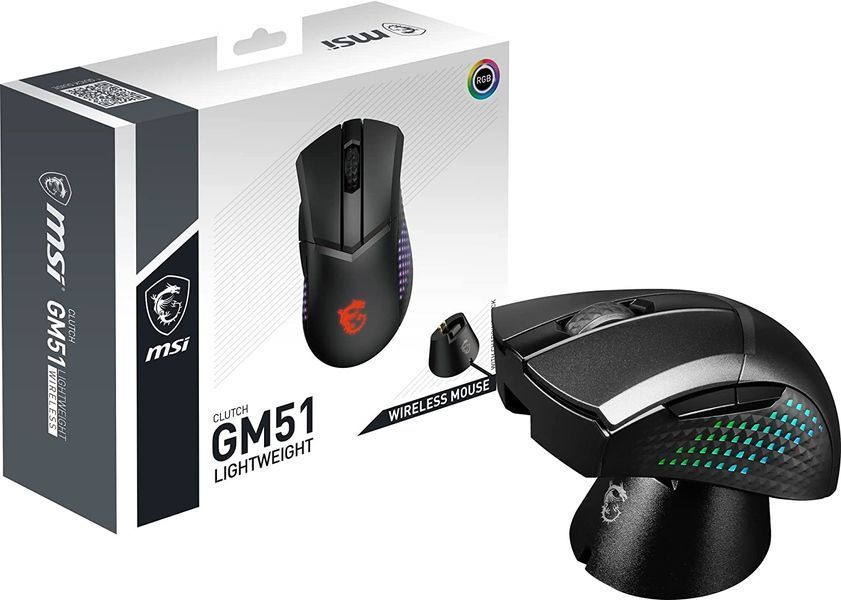 MSI Миша Clutch GM51 LIGHTWEIGHT WIRELESS