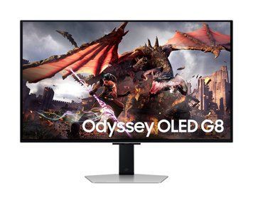 Монітор Samsung 32" Odyssey G80SD HDMI, DP, USB, Bluetooth, OLED, 3840x2160, 240Hz, 0.3ms, G-Sync Compatible LS32DG800SZXUA фото