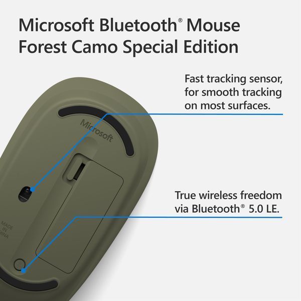 Microsoft Миша Camo SE Bluetooth Green Camo