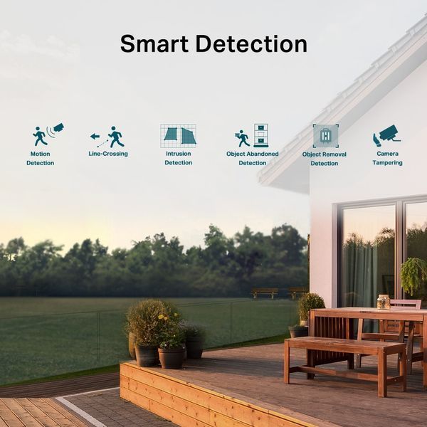 TP-Link IP-Камера VIGI-C540-W-4, PoE, 4Мп, 4 мм, Wi-Fi, H265+, IP66, Dome, кольорове нічне бачення, зовнішня
