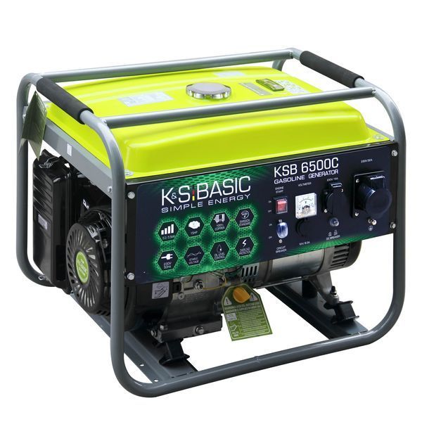 K&ouml;nner & S&ouml;hnen Бензиновый генератор KSB 6500C, 230В, 5.5кВт, ручной запуск, 66.6кг