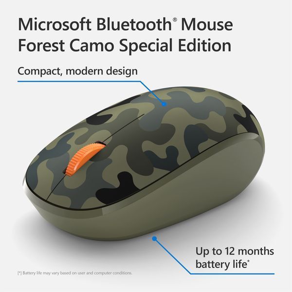 Microsoft Миша Camo SE Bluetooth Green Camo