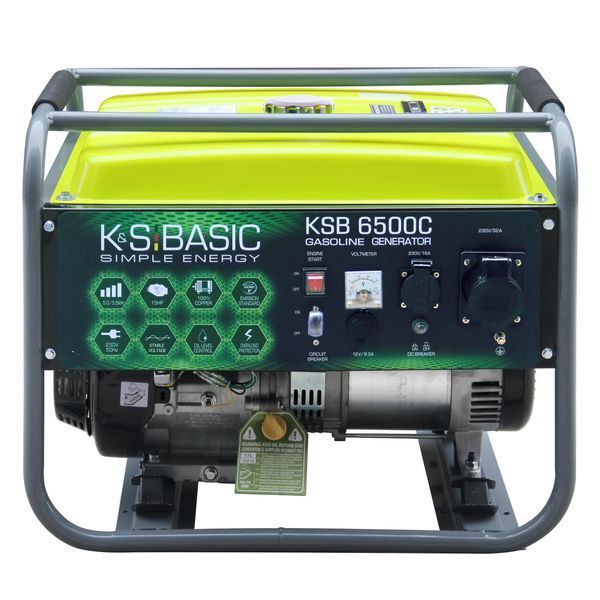 K&ouml;nner & S&ouml;hnen Бензиновый генератор KSB 6500C, 230В, 5.5кВт, ручной запуск, 66.6кг