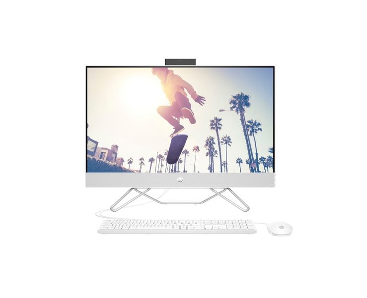 HP Комп'ютер персональний моноблок All-in-One 27" FHD IPS AG, Intel i5-1235U, 16GB, F512GB, UMA, WiFi, кл+м, DOS, білий