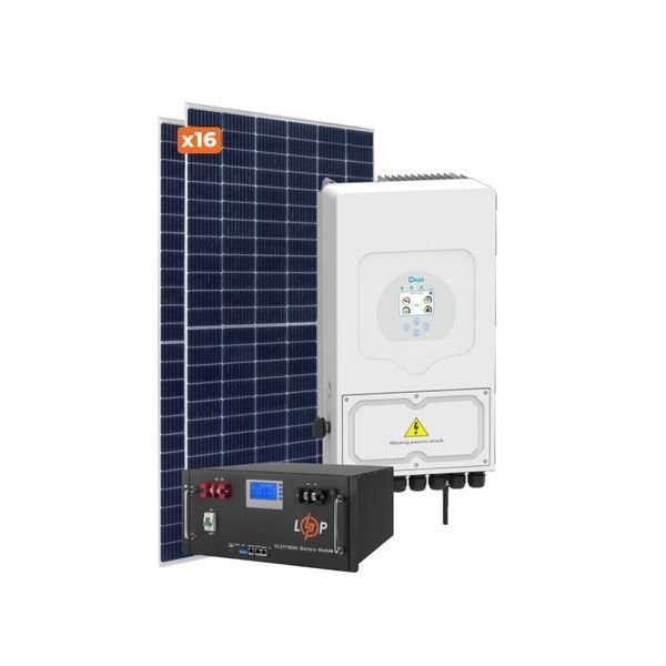 Комплект СЭС DEYE for LP 6 kW GRID 3Ф с АКБ 5,1 kW