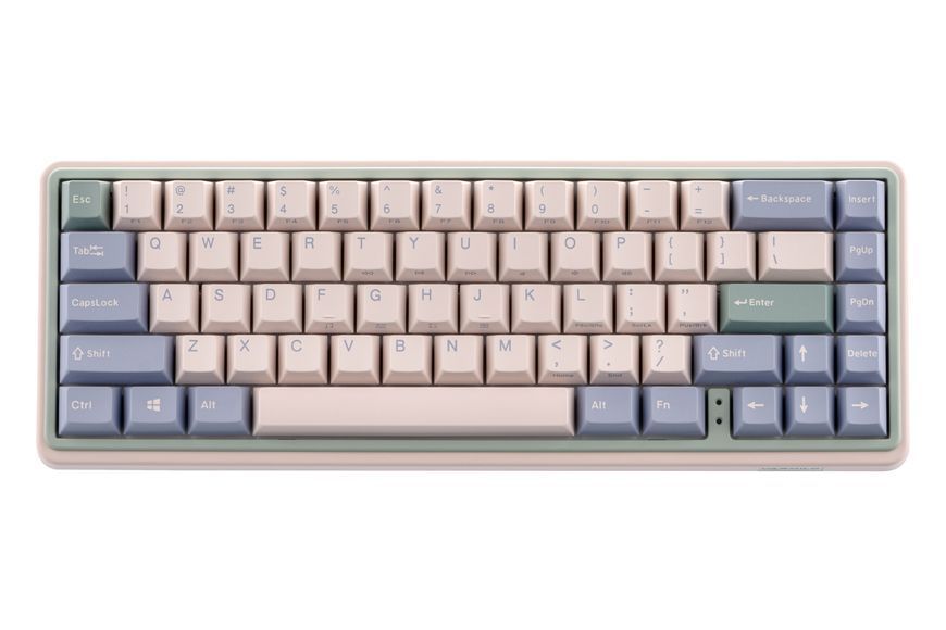 Varmilo Клавіатура механічна Minilo VXT67 Eucalyptus 67Key, Kailh Prestige Red, BT/WL/USB-A, Hot-Swap, EN, RGB, Рожевий