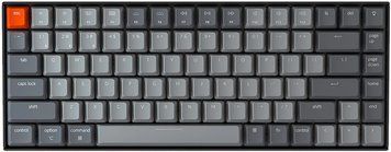 Keychron Клавіатура механічна K2 84Key, Gateron G PRO Brown, BT/USB-A, EN/UKR, RGB, Чорний