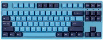 Akko Клавіатура механічна 3087 Mirror of the Sky 87Key, Cherry MX Silent Red, USB-A, EN/UKR, No LED, Блакитний