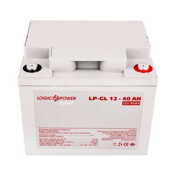 Аккумулятор гелевый LP-GL 12V - 40 Ah Silver