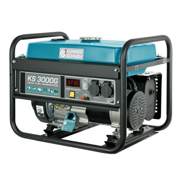 K&ouml;nner & S&ouml;hnen Генератор газово-бензиновий KS 3000G, 230В, 3.0кВт, ручний запуск, 45.4кг