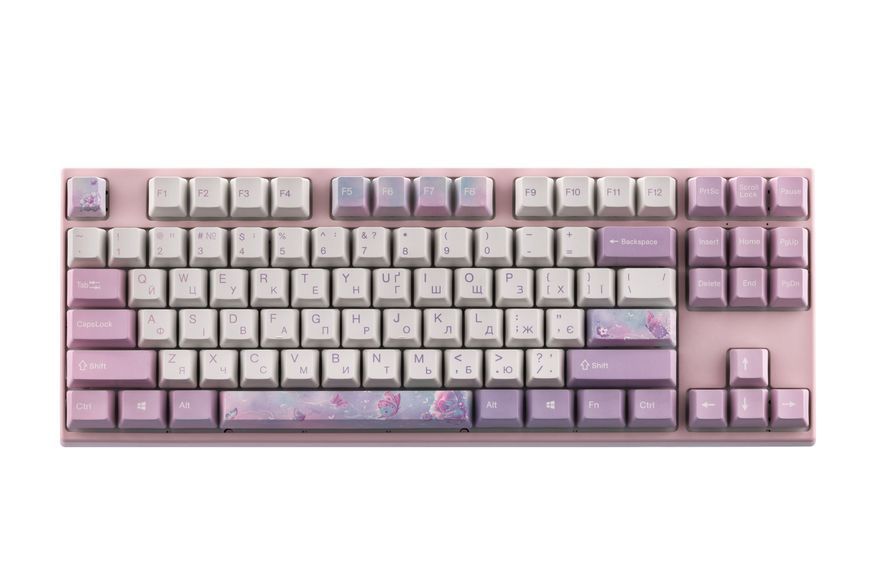 Varmilo Клавиатура механическая VED87 Dreams On Board 87Key, Cherry Mx Brown, BT/USB-A, EN/UKR, No Led, Розовый