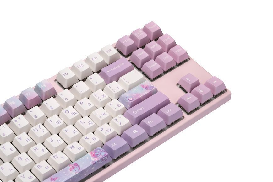Varmilo Клавиатура механическая VED87 Dreams On Board 87Key, Cherry Mx Brown, BT/USB-A, EN/UKR, No Led, Розовый