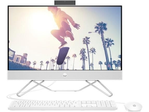 HP Комп'ютер персональний моноблок All-in-One 23.8" FHD VA AG, Intel i5-1235U, 8GB, F256GB, UMA, WiFi, кл+м, DOS, білий