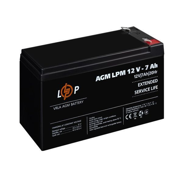 Аккумулятор AGM LPM 12V - 7 Ah