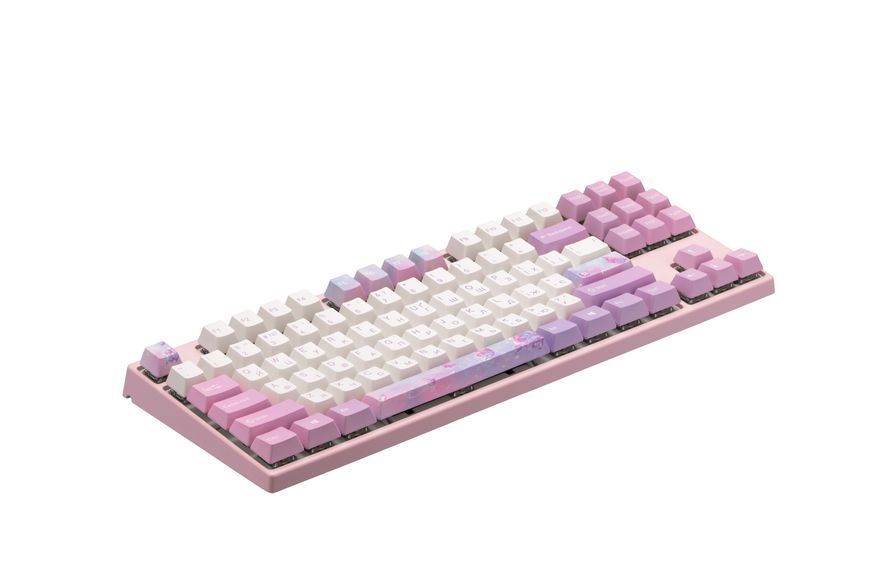 Varmilo Клавіатура механічна VED87 Dreams On Board 87Key, Cherry Mx Red, BT/USB-A, EN/UKR, No Led, Рожевий